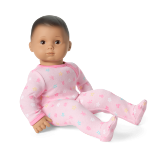 Bitty Baby  Doll #5 with dark-brown hair in Pastel Pink