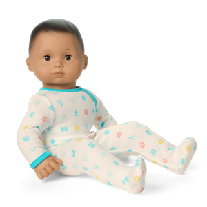 Bitty Baby  Doll #5 with dark-brown hair in Pastel Blue