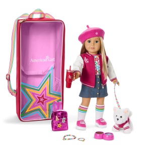 Truly Me  18-inch Doll #100. Accessories. Puppy & Doll Carrier