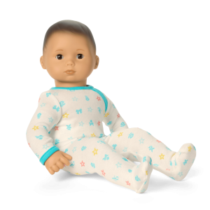 Bitty Baby  Doll #4 with black hair in Pastel Blue