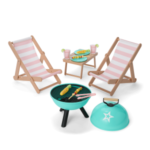 Raquel's  Beach Chairs & Barbecue Set for 18-inch Dolls (Girl of the Year  2026)