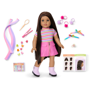 Long Hair Looks  by Truly Me  18-inch Doll #134 & hair accessories