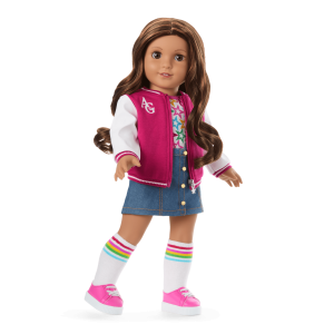 Truly Me  18-inch Doll #117 with wavy dark-brown hair