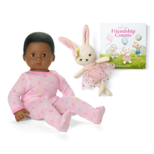 Bitty Baby  Doll #1 in Pastel Pink + Bunny Friend & Board Book