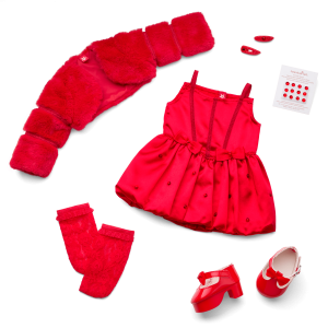 July Ruby Beauty Outfit for 18-inch Dolls