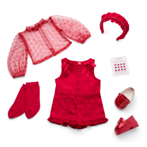 January Garnet Glam Outfit for 18-inch Dolls