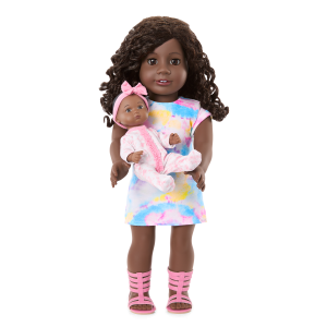 Little Bitty Baby  7.75-inch Doll with black hair