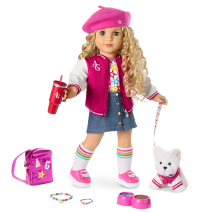 Truly Me  18-inch Doll #115. Puppy. Mini Backpack & Accessories AG  Star Squad Bundle
