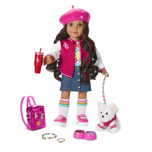 Truly Me  18-inch Doll #108. Puppy. Mini Backpack & Accessories AG  Star Squad Bundle