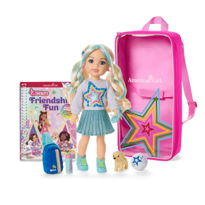 AG Sisters  Jozette  Doll. Book & Doll Carrier