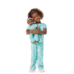 Flower Fun PJs for Little Girls & Bitty Baby  Dolls