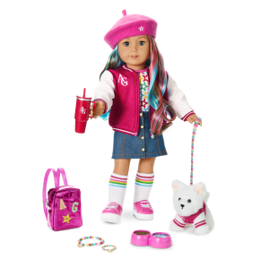 Truly Me  18-inch Doll #101. Puppy. Mini Backpack & Accessories AG  Star Squad Bundle