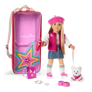 Truly Me  18-inch Doll #131. Accessories. Puppy & Doll Carrier