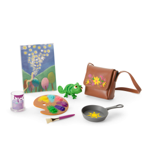 American Girl  Disney Princess Rapunzel Painting Accessories & Pascal for 18-inch Dolls