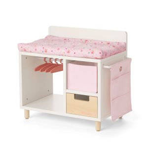 Dots & Blooms Changing Table with Storage