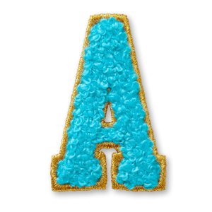 AG  Letter A Stick-On Patch