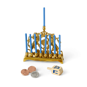 Rebecca's  Menorah & Dreidel Set for 18-inch Dolls (Historical Characters)