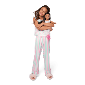 Raquel's  Coastal Stripes Pajamas for Girls & 18-inch Dolls