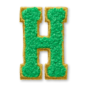 AG  Letter H Stick-On Patch