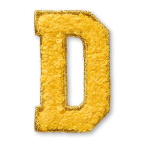 AG  Letter D Stick-On Patch