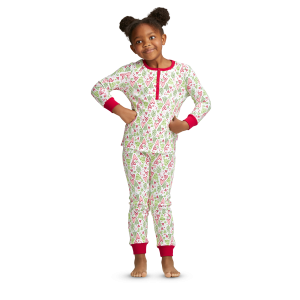 Hearts & Pines Holiday PJs for Little Girls