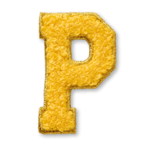 AG  Letter P Stick-On Patch