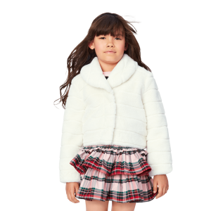 American Girl  x Janie and Jack Winter-White Jacket for Girls