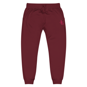 American Girl  Burgundy Fleece Sweatpants for Adults